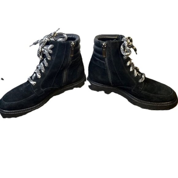 Aquatalia Suede Black Ankle Boots - Picture 3 of 4